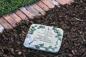 Evergreen Garden indoor or outdoor memorial stone suitable for walls.