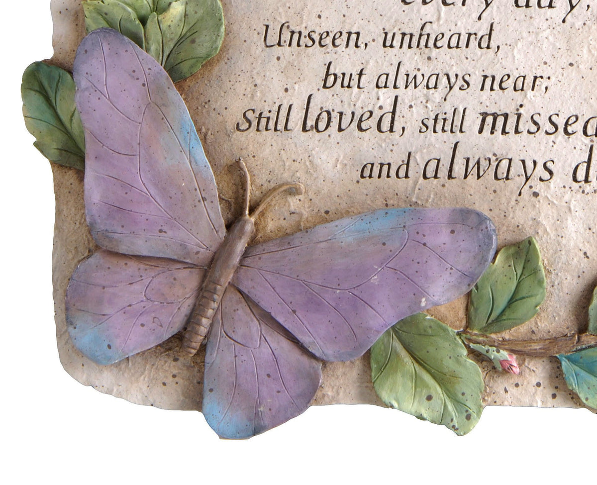Evergreen Garden ten-inch memorial stone for garden display.