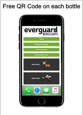 Everguard Tick & Mosquito granular repellent in the yard protecting gatherings.