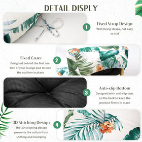 EverPine water-repellent fabric cushion resists light splashes, ideal for poolside lounging.