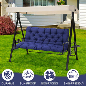 EverPine tufted dot back cushion keeps shape and adds comfort.