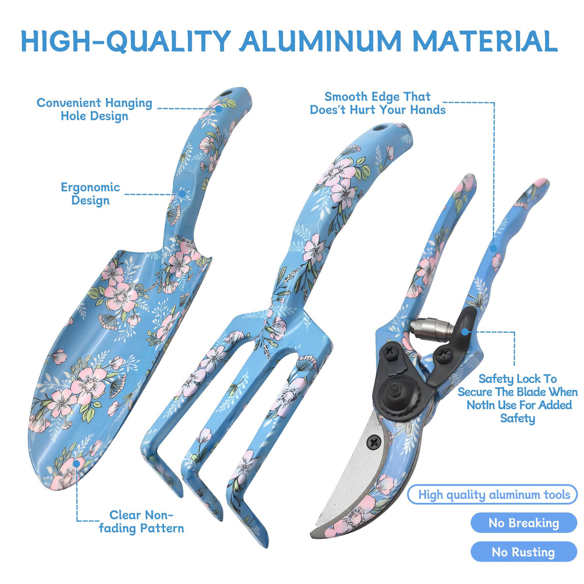 Evertools garden tool set pruning shears for clean, effortless cuts.