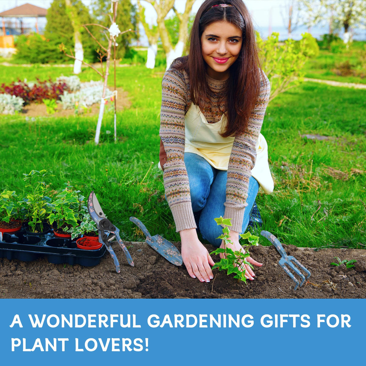 Evertools indoor-outdoor gardening set suited for balcony planters and herb pots.