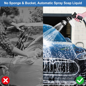 EVILTO 8-pattern spray nozzle supports watering pet washing and light cleaning