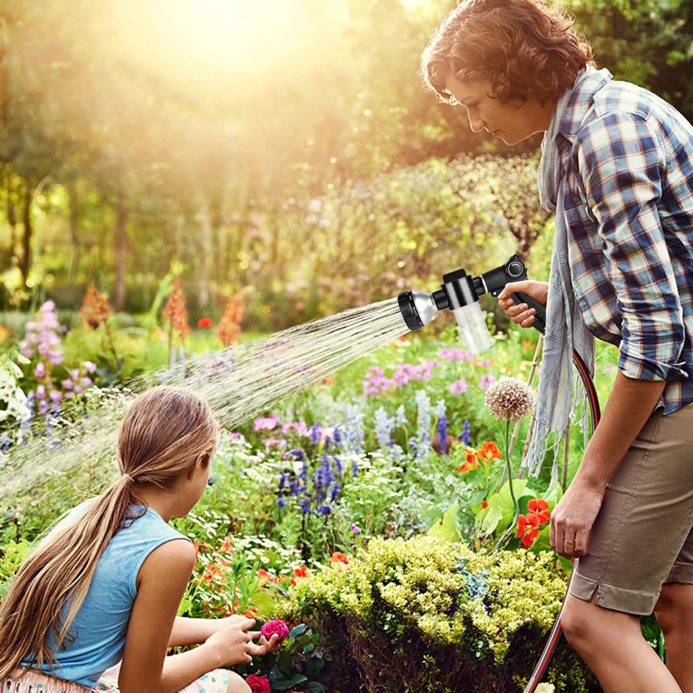 EVILTO Garden Hose Nozzle thumb control lets you adjust flow with one finger
