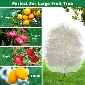 Evoio garden netting with zipper enables easy installation and harvest.