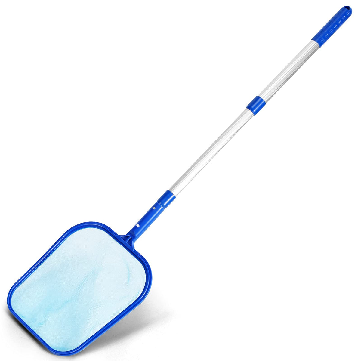 Evob pool skimmer net with adjustable pole for easy surface debris removal