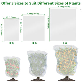 Evoio drawstring-bottom design secures plants during installation.