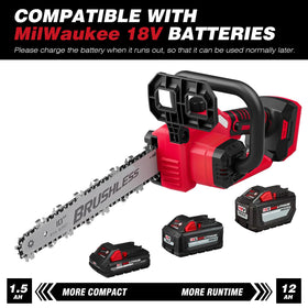 EVOIRON 2-in-1 pole saw with extendable pole reaching from 5.7 to 14.5 feet.