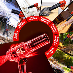EVOIRON ergonomic handle provides precise control during outdoor cleaning