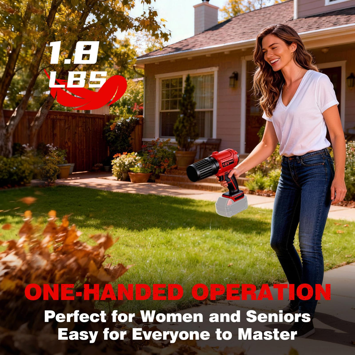 EVOIRON lightweight 1.8 lb design enables effortless handheld use