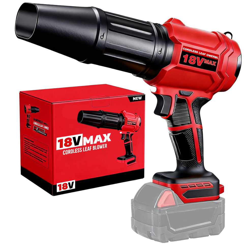EVOIRON cordless leaf blower with Milwaukee 18V battery compatibility for quick cleanup