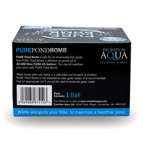 Evolution Aqua Pure Pond Bomb use demonstrates fish safe pond care