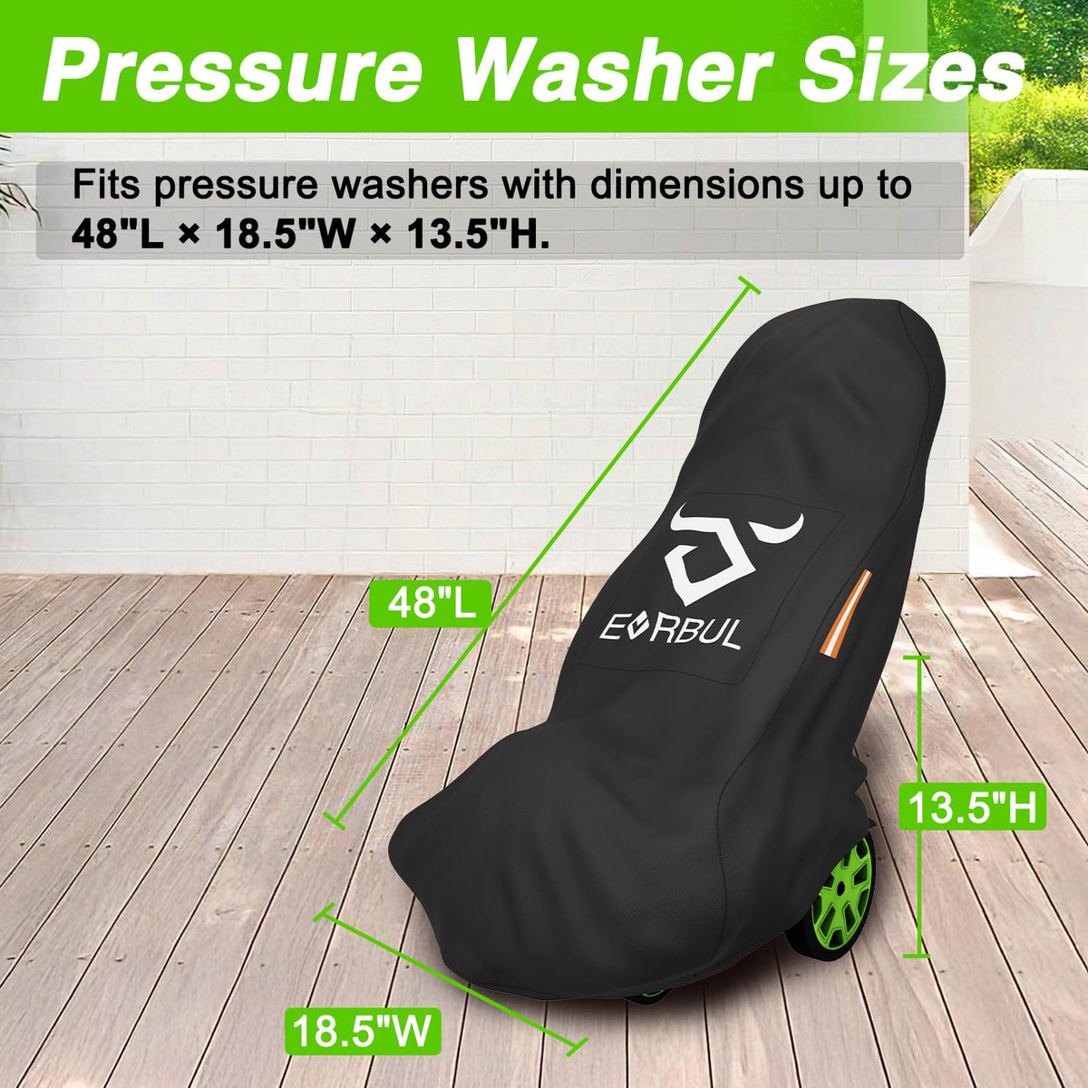 Close-up of EVRBUL 420D fabric showing durable material and tear resistance