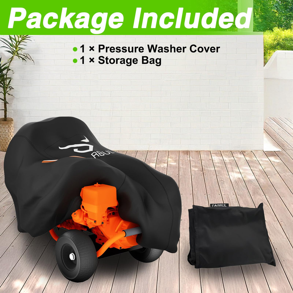 Easy care EVRBUL cover remains practical after cleaning and storage