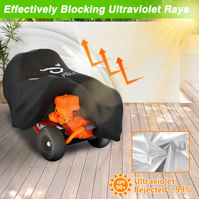Reflective strips on EVRBUL cover improve visibility in low light