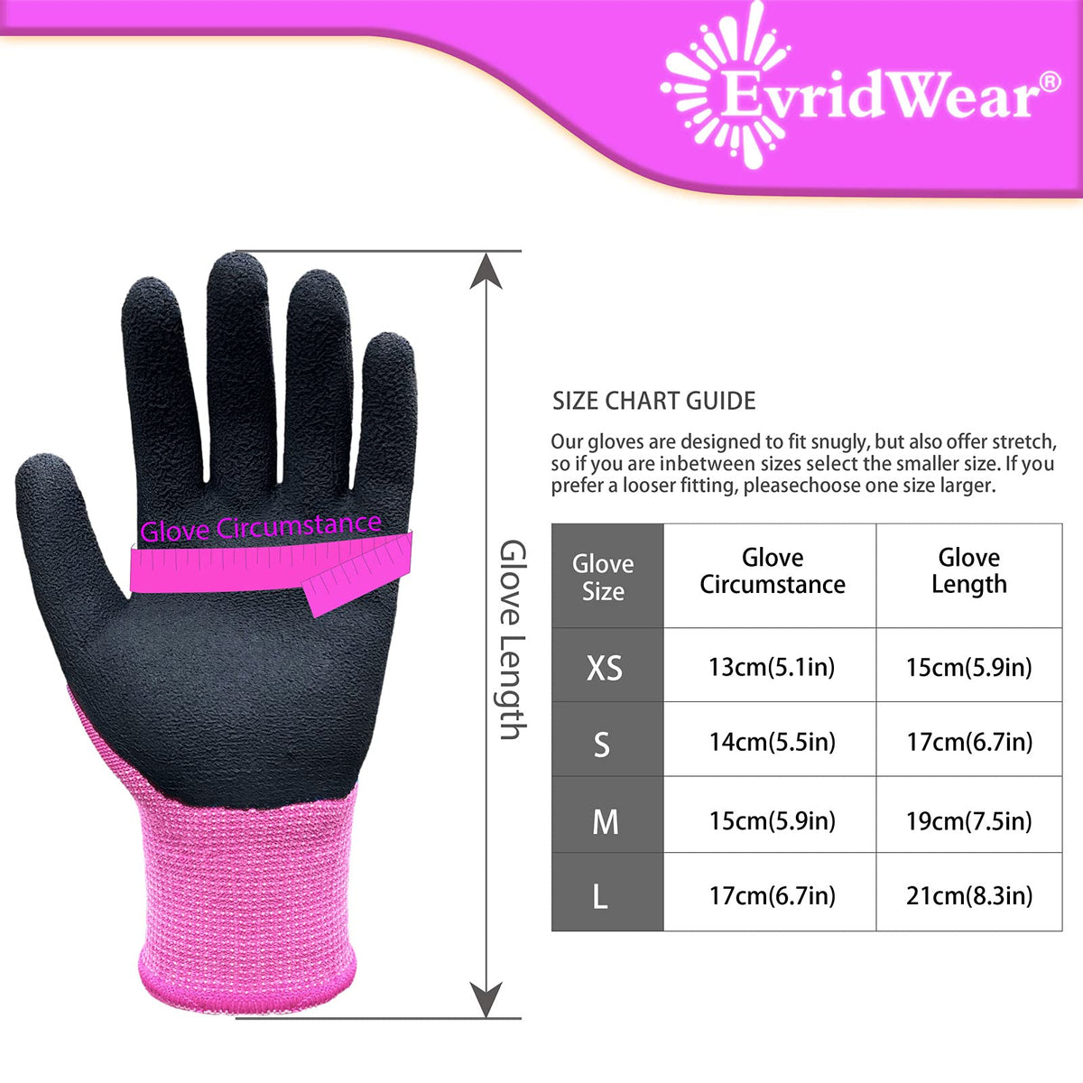 Evridwear Kids Gardening Gloves pink in use for planting and digging tasks.