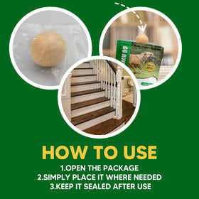 EVSPWI repellent ball in yard setup deterring dogs from entryways and lawns