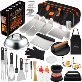 EWFEN 237pcs griddle accessories kit for complete outdoor grilling setup.
