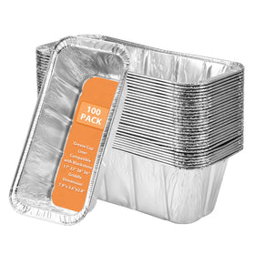 EWFEN grease cup liner stack in use for quick cleanup after grilling.