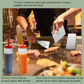 EWFEN cleaning brush for thorough scrubbing of hot griddle surfaces