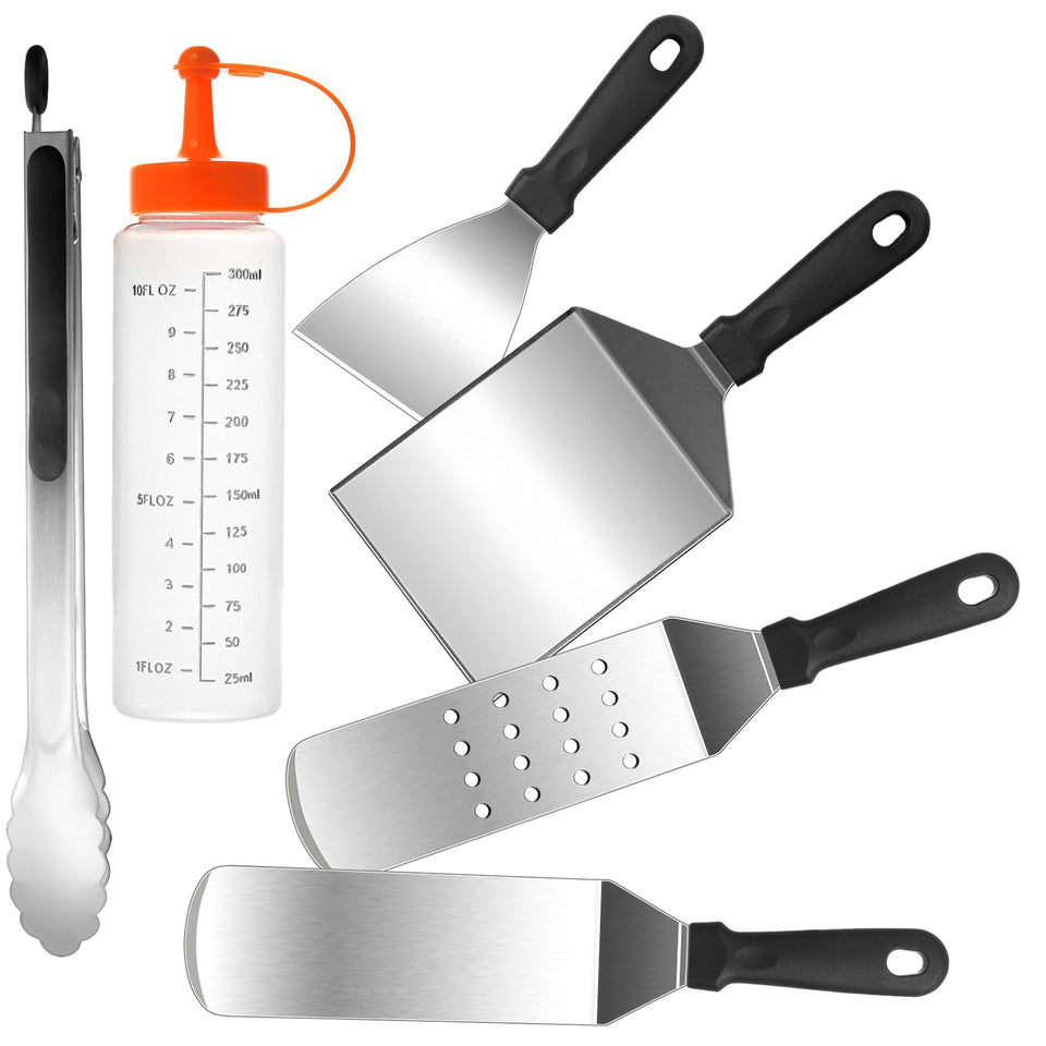 EWFEN long griddle spatula for quick, even flipping on outdoor grills.