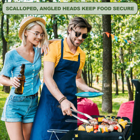 EWFEN long slotted spatula for draining fat while cooking.