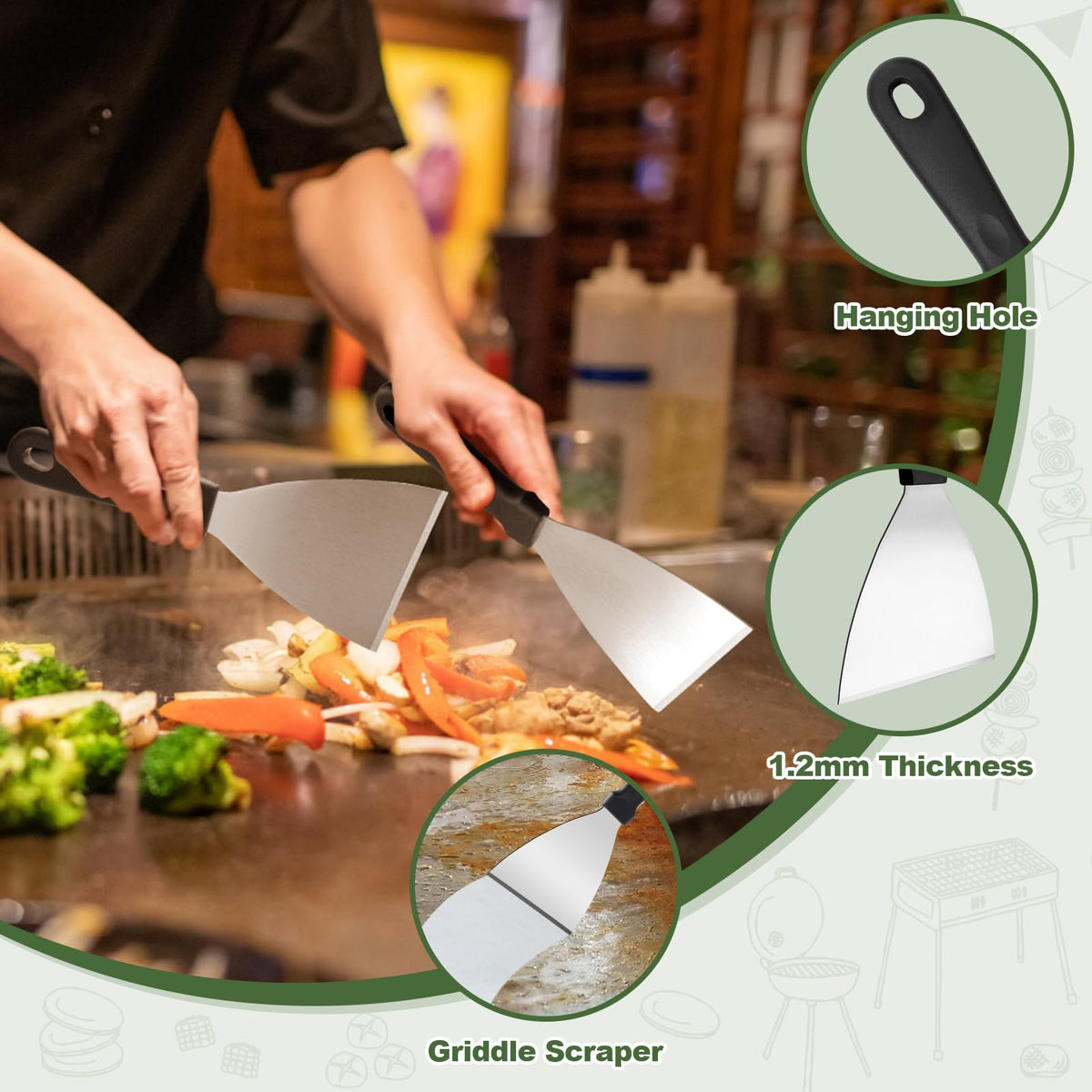 EWFEN oil bottles set for easy seasoning and control.