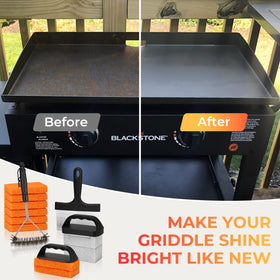 EWFEN outdoor grill cleaning setup for backyard cookouts.