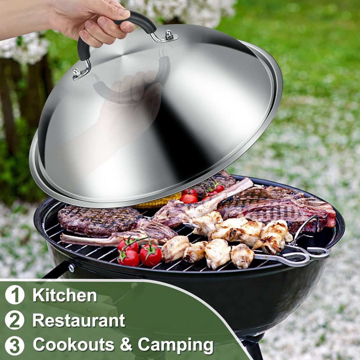 EWFEN stainless steel dome close-up highlighting durable construction