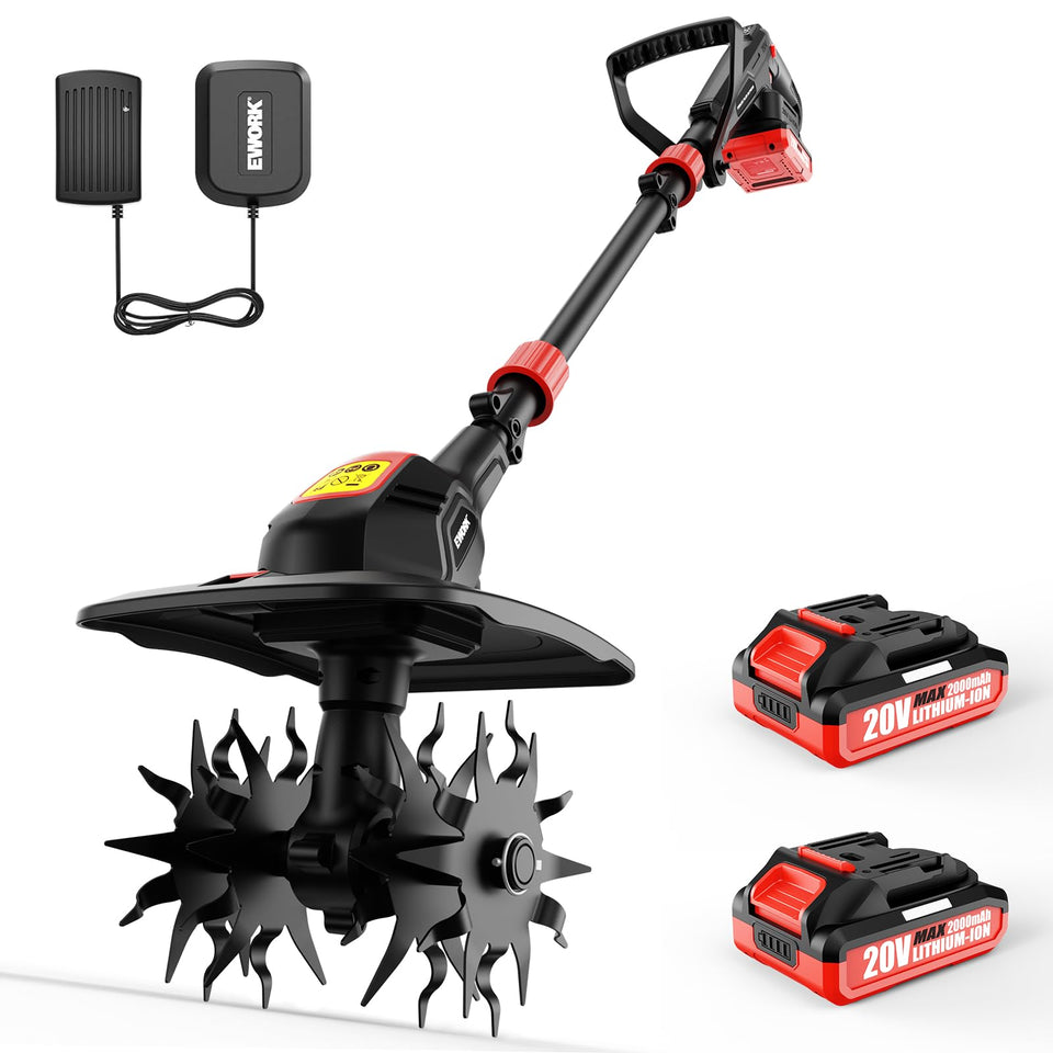 EWORK 20V cordless tiller main body for effortless garden cultivation