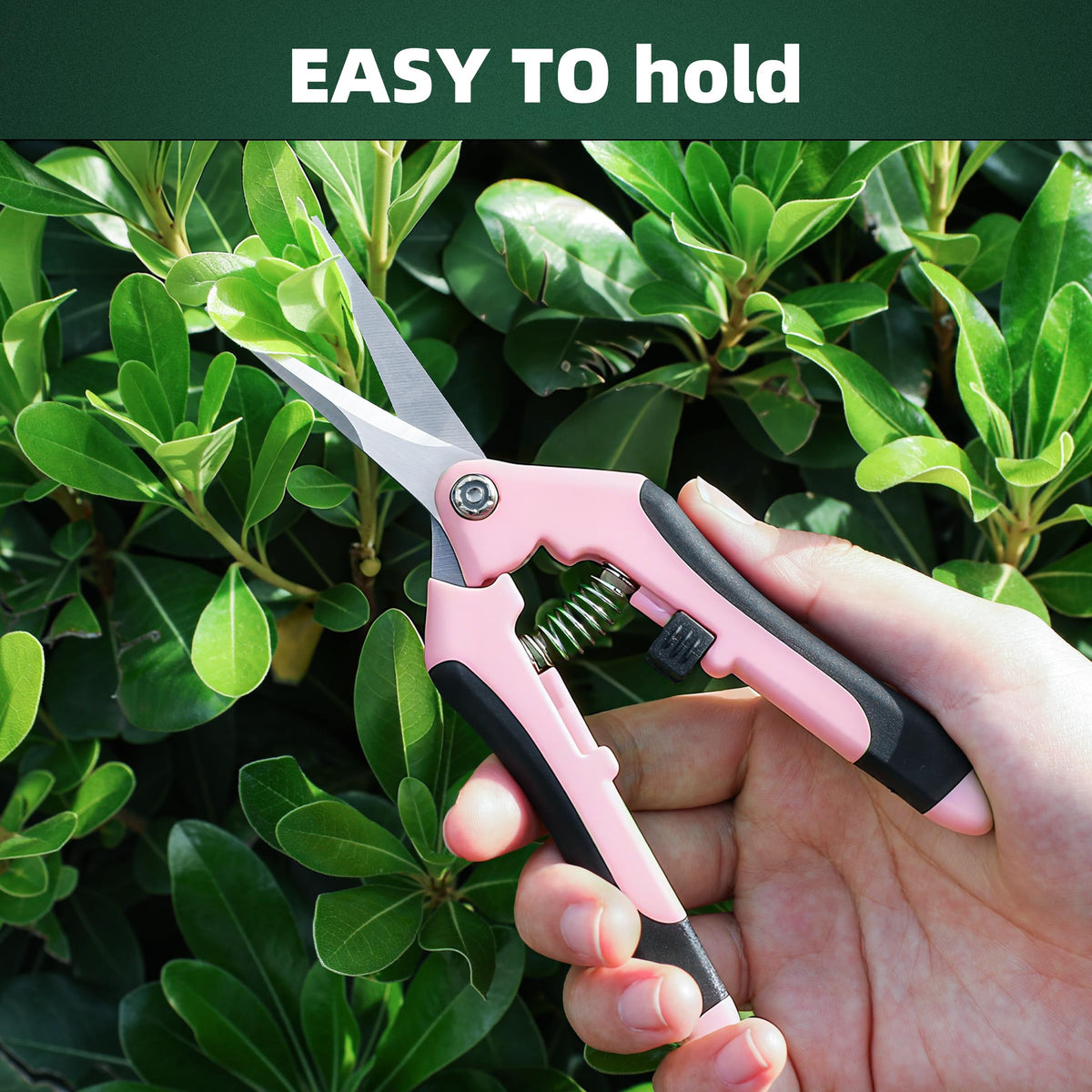 EWPJDK pink pruning shears compact storage design keeping tools organized
