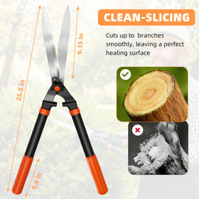 EWPJDK heavy-duty tree shrub cutter in action shows strong cutting power