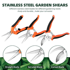 EWPJDK pruning shears ergonomic handle with non-slip grip.
