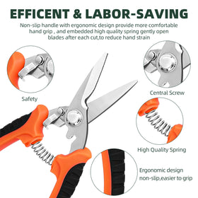 EWPJDK pruning shears safety lock engaged for secure storage.