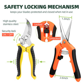 EWPJDK safety locking mechanism keeps blades secured when not in use.