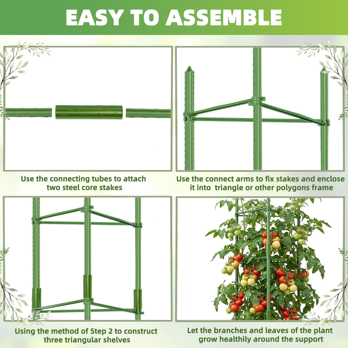 EWPJDK plant clips secure stems without damage for even growth.