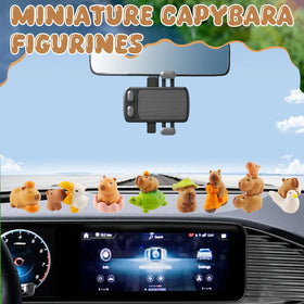 Exasinine capybara figurines for DIY crafts and dessert toppers
