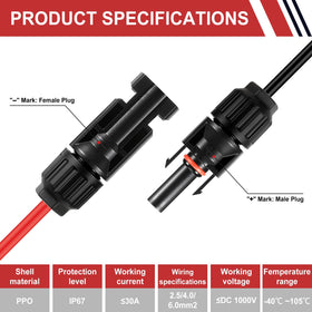 EXBKAMY compatibility with 10AWG-12AWG cables enables flexible solar layouts.