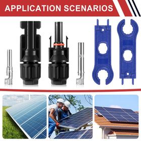 EXBKAMY complete installation kit includes 16 male and 16 female MC4 connectors.