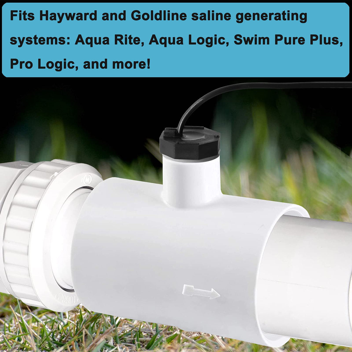 EXCELFU control panel connection guides correct flow direction for safe operation.