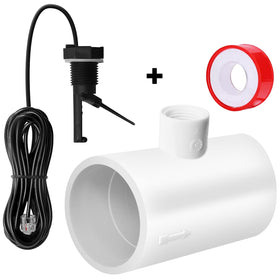 EXCELFU flow switch tee housing enables simple, secure installation for pool chlorination setups.