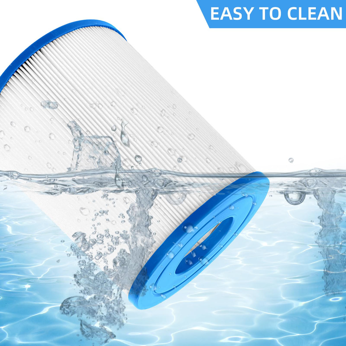 EXCELFU spa filter bottom hole 2-1/8 inch compatible with many spas