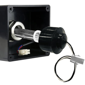 EXCELFU stainless sealing mechanism on UV bulb for secure fit.