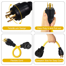 Yellow and black STW jacket on EXCELFU cord for outdoor resilience.