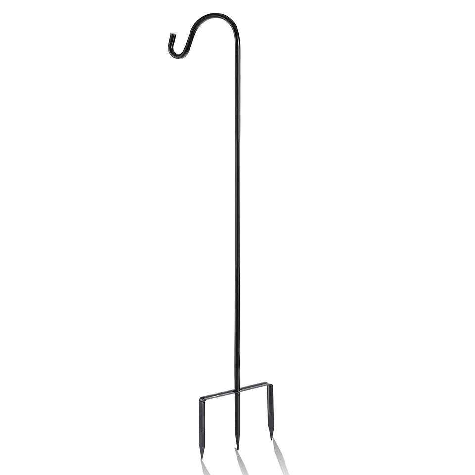 EXCMARK shepherd hook 48 inch steel for durable outdoor lighting.