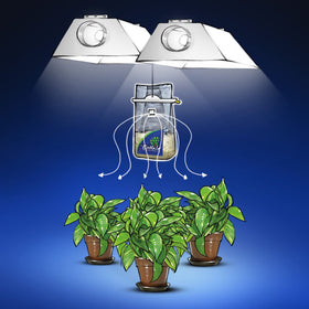 Exhale Homegrown CO2 365 bag side-view highlighting compact design.