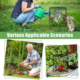 EXJEXJ garden protectors for flowers and vegetables ensures safer growth.