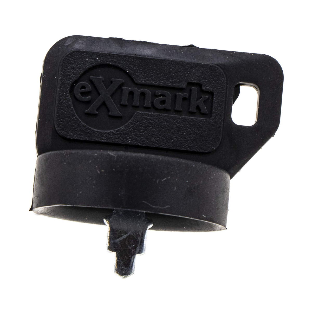 Exmark ignition key 103-2106 closeup shows genuine factory part for reliable starts