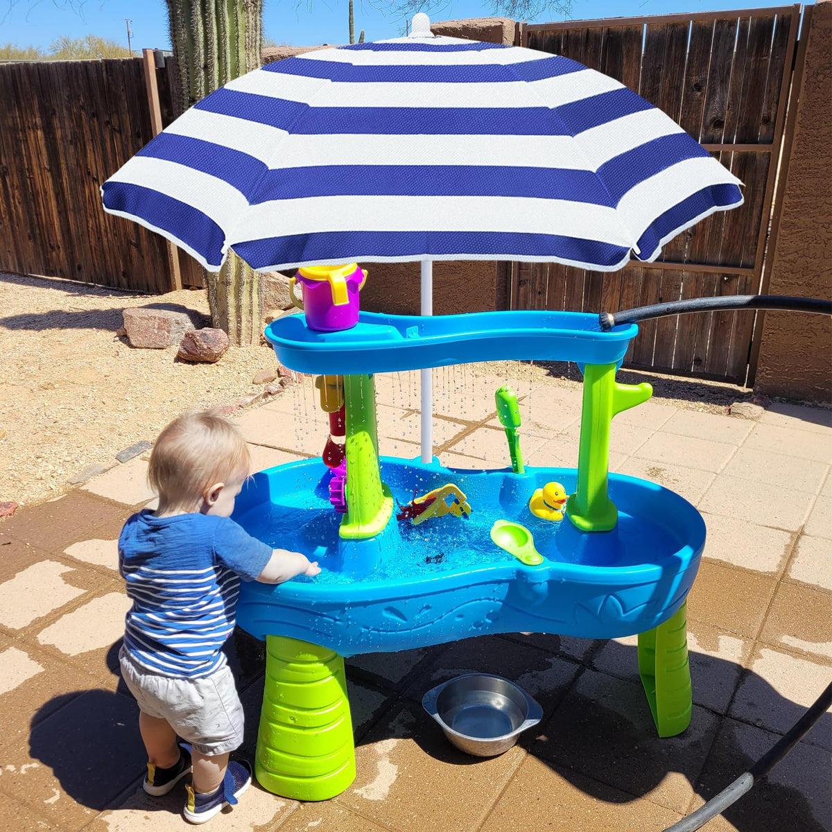 Exokugo beach day setup helps create a safe shaded play area on sand